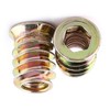Haosie Threaded Inserts, 20PCS M6*15mm Zinc Plated Carbon Steel Hex