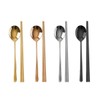 (Home Art) Stainless Titanium Cutlery Set for 10 (Black) /