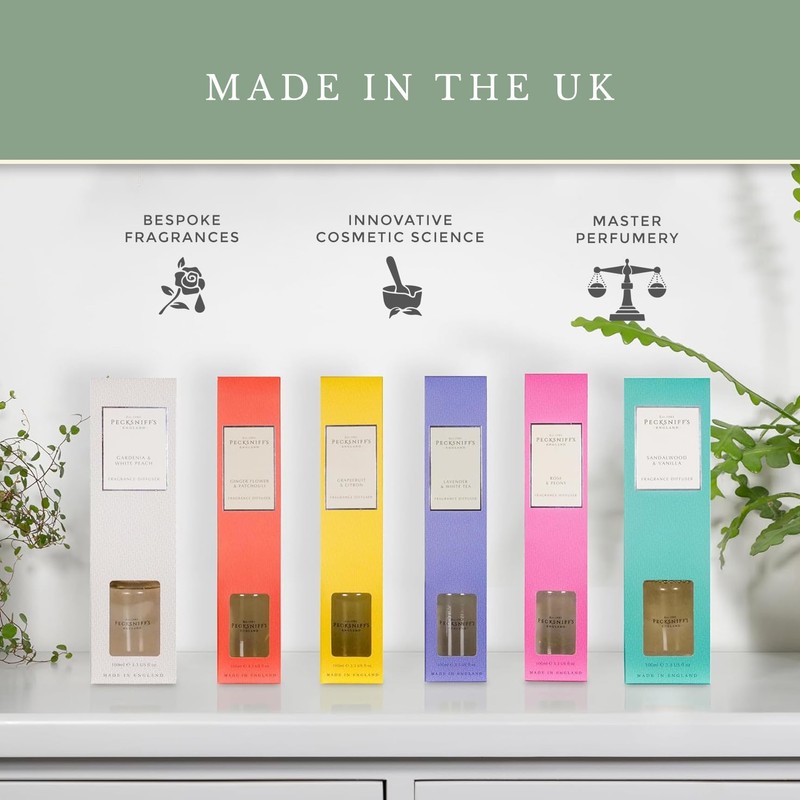 Pecksniff's Sandalwood & Vanilla Diffuser | 200 ml/6.76 Fl Oz