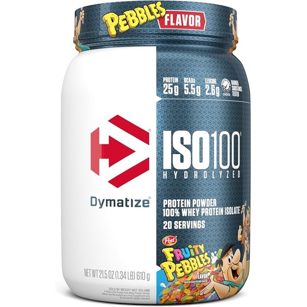 Dymatize x Fruity Pebbles ISO100 Whey Protein Powder Isolate, 25g