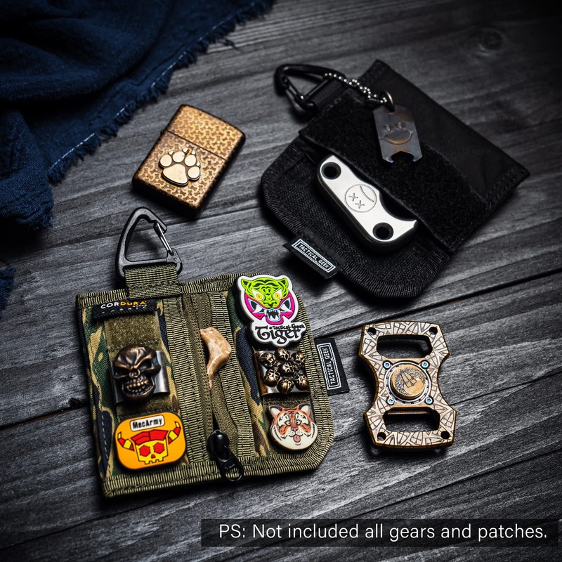TACTICAL GEEK Storage A2 S EDC Pouch Organizer, Nylon Coin