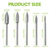 EPLZON Wood Carving Tools for Rotary HSS Tool 1/8” Shank