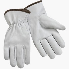 Leather Line 36 Pairs,Heavy Duty Goatskin Leather Gloves Working, Safety, Durable (PPE) M
