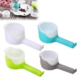 Walquicks Bag Clips with Pour Spout, Snack Clips That Pour, Seal and Pour Bag Clip, Food Storage Sealing Clips with Pour Spouts, Reusable Plastic Snack Clips Pour for Kitchen (Colour Mixture)