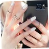 1 Set 600pcs Nail Art Sticker Circle Stickers Transparent Stickers