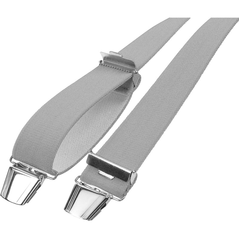 Harrys-Collection Men's Braces 4 Extra Strong Clips Single Colour -