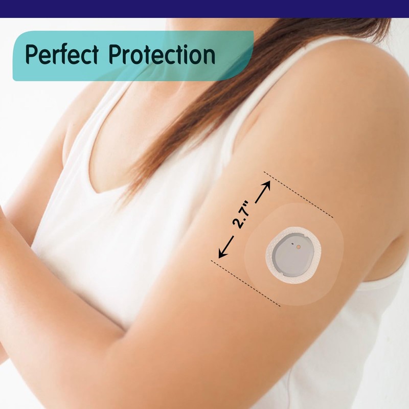 G7 Adhesive Patches,55Pack Waterproof & Breathable Overpatches for Stelo,Premium Transparent