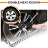 sourcing map Car Spare Tire Lug Wrench 22mm Carbon Steel