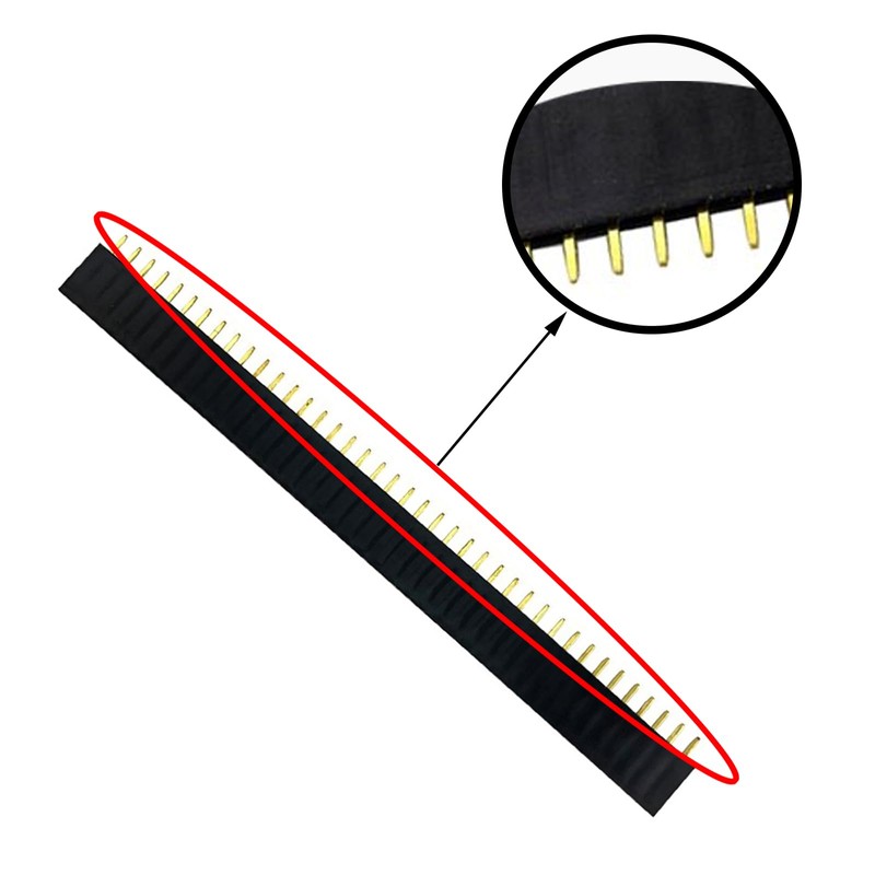 Pack of 50 2.54 mm Breakaway Board 40 Pin Connector