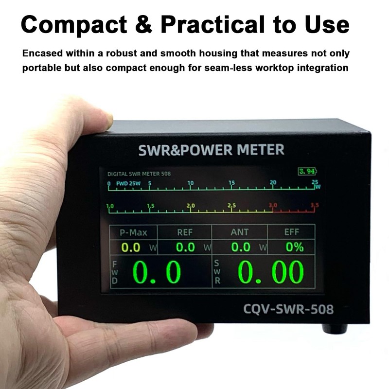 SWR Meter, 200W High Power Digital SWR Meter with 1.8