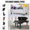 Zhulerzil Furniture Wheel Stopper for Hardwood Floors - 8 Pack