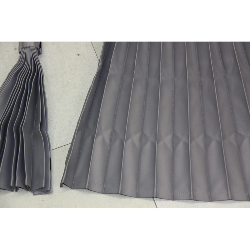 Dark Grey Pleated Truck Curtain Side Curtains 100cm W x