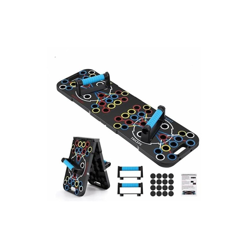 Flexfinity Foldable 54-in-1 Push Up Board for Men - Multi-Functional