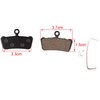 Futheda 4 Pairs of Bicycle Brake Pads, Resin and Semi-Metallic