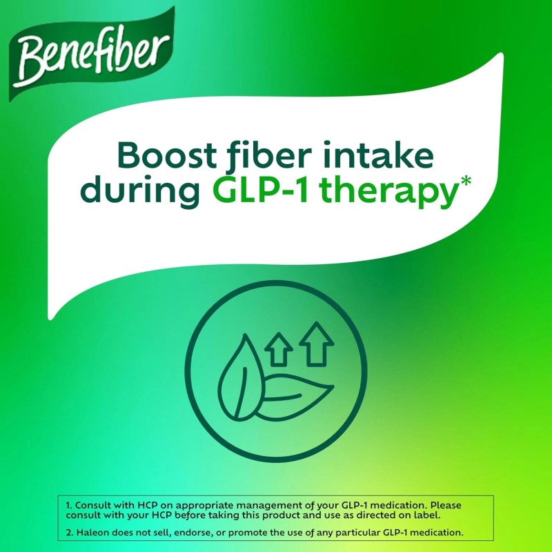 Benefiber Daily Prebiotic Fiber Supplement Powder 125 Servings (Pack of