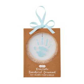 Mud Pie Blue Handprint Ornament