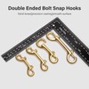 WUTA Brass Double End Snap Hook Clip Handmade Bag Hook