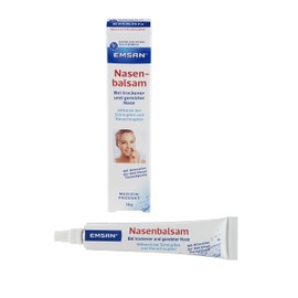 Emsan® Nose Balm | For Moisturising and Care for Runny Nose | For Dry and Irritated Noses | For Crust and Bark Formation, Also Suitable for Allergies | 10 g (10 ml (Pack of 1)