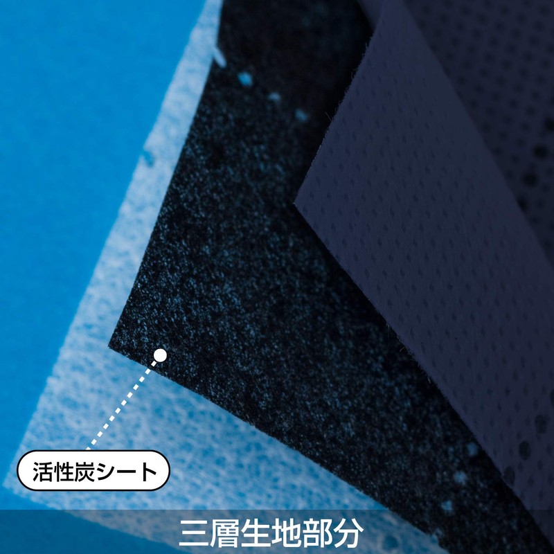 アストロ 敷布団 収納ケース シングルサイズ ネイビー 収納袋 不織布 活性炭 消臭 吸湿