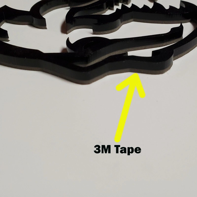 FMSgear RED T-rex Emblem for TRX Ram 1500 Fender badge