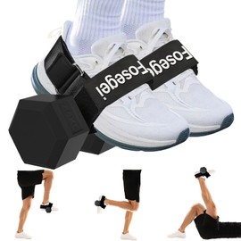 Dumbbell Foot Attachment for Leg Workout, Extension Monkey Foot Dumbbell Attachment Straps for Gym Trainer and Beginners Ankle Strap for Fitness Training