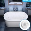 24 PCS Bathtub Jet Covers Silicone Hole Plug White Tube