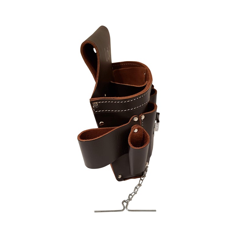 LAUTUS Top/Full Grain Leather Tool Pouch Bag | Electrician/Contractor, Electric