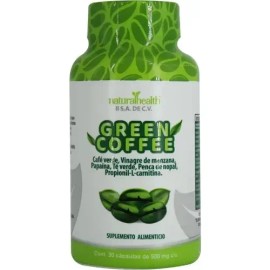 Suplemento Nutricional de Café Verde Cápsulas Sabor Natural - 30 Unidades