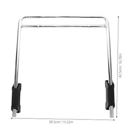 ARTIBETTER Pedal Gaming Chair Footrest Swivel Chair Foot Support Office Chair Retractable Footrest Swivel Chair Leg Support Computer Chair Footrest Swivel Chair Foot Rest Chairs Silver Iron