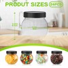 Tradder 24 Pcs Plastic Candy Jars with Lids 8.5 oz