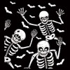 Halloween Window Stickers Reusable Halloween Skeleton Window Cling Stickers Halloween