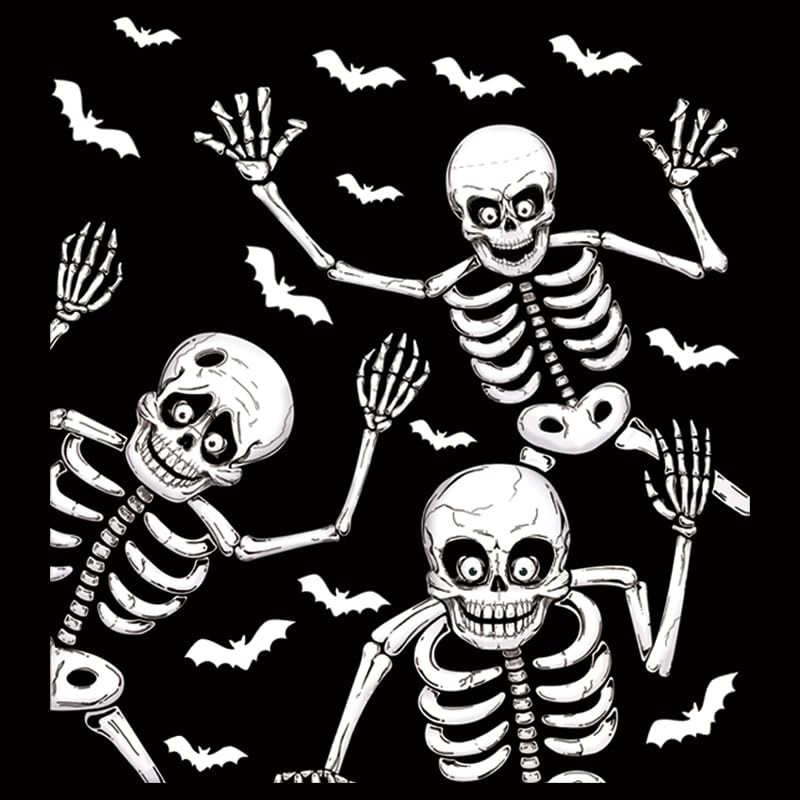 Halloween Window Stickers Reusable Halloween Skeleton Window Cling Stickers Halloween