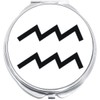 NewCharms Aquarius Zodiac Compact with Mirrors - Perfect Pocket and