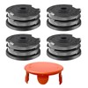JAMSSOW Pack of 4 Replacement Spool Grass Trimmer Spool Compatible