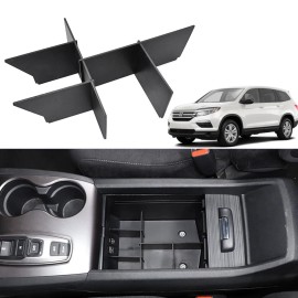 Unbranded For Honda Pilot 16-22 Armrest Storage Box Organizer Insert Divider Accessories