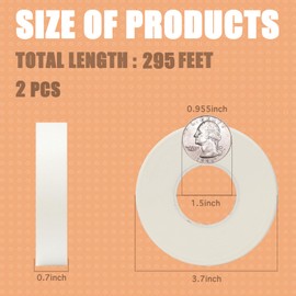 KIWIHUB 2 Pack Art Tape - Professional Artist Tape for Watercolor Paper, White Masking Artists Tape for Painting Canvas Framing - Acid Free Tape - 0.7inch Wide 295FT Long