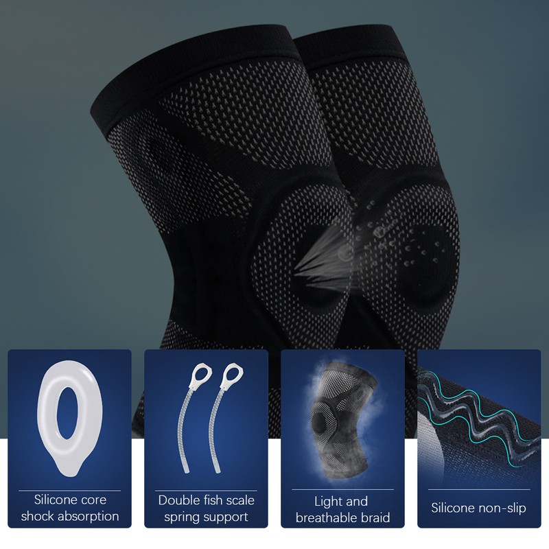 2Pcs Breathable Sport Kneecap Anticollision Patella Guard Leg Sleeve Protective