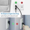 Flat Plug Extension Cord 15 Ft, NTONPOWER Ultra Thin Flat