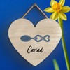 Global Designs Cariad Love Welsh Love Spoon Wooden Heart Hanging