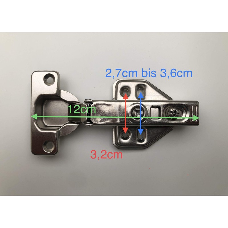 Nolte Set of 2 Hinges with Soft Close Suitable for