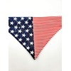 American Flag Over the Collar Dog Bandana That Slips Onto