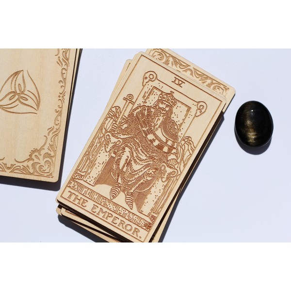 Hecate's Light Arcana Wooden Cards - Tarot Major Arcana Set