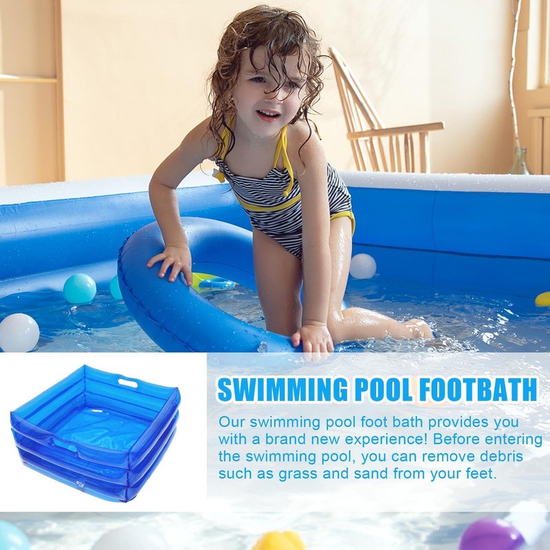 Inflatable Pool Foot Bath, 35 x 14 cm, Foldable Inflatable