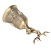 Deer Shape Hand Bell Vintage Plating Process Rustproof Polished Finish