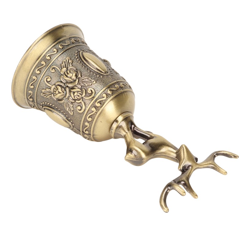 Deer Shape Hand Bell Vintage Plating Process Rustproof Polished Finish