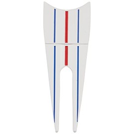 Callaway Golf Triple Track Divot Tool 2021, White/Blue/Red