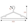 Design Clothes Hangers Made of Sturdy Metal - Pack of