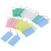 SENRISE Plastic Keychains for Luggage, Name Tag with Split Ring,