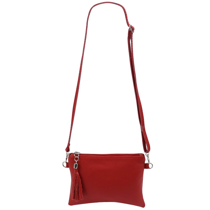 SH Leder Real Leather Shoulder Bag, Clutch Bag, Small Evening