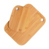 Bamboo Chopping Board Carving Meat Cutting Vegetables Cheeses and Bread